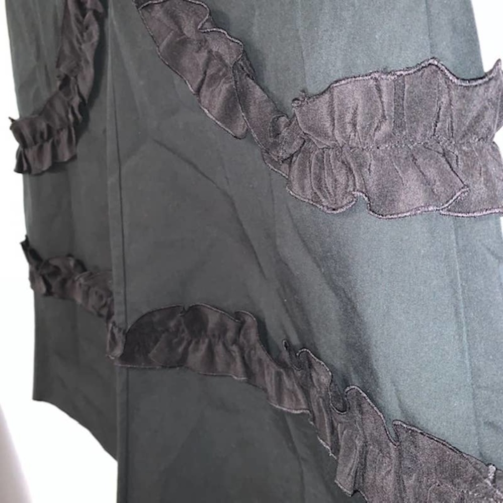 MISSONI A Line Ruffled Black Mini Dress - Picture 4 of 6